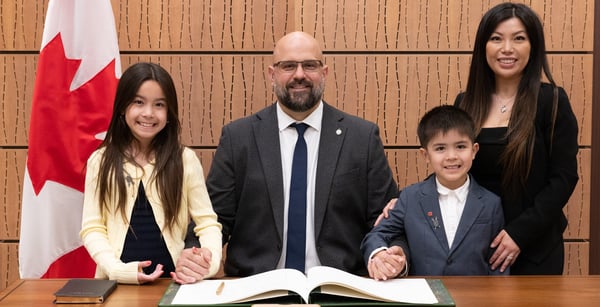 Kuruc Family at Swearing-in Ceremony Kuruc Family at Swearing-in Ceremony